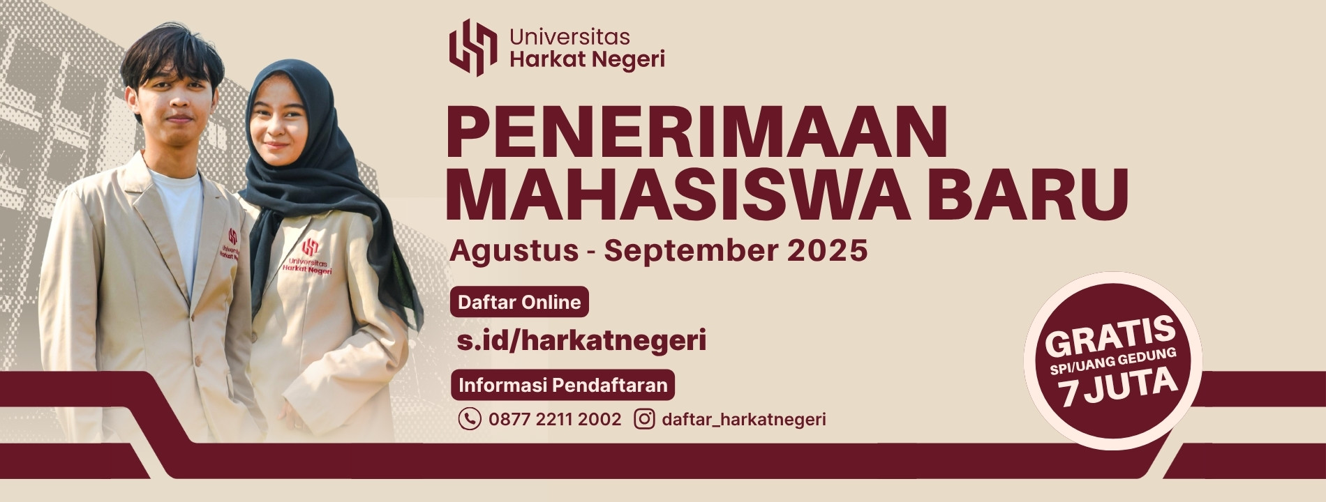 Slider PMB Universitas Harkat Negeri